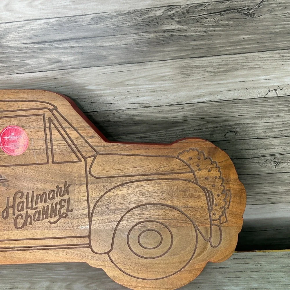 Charcuterie Board Hallmark Channel Christmas Truck Wood New